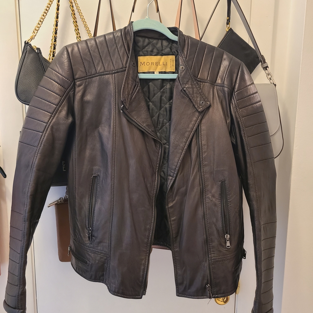 Women's Black Leather Jacket